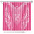2025 Rugby Championship New Zealand Custom Shower Curtain Poutama Motifs - Pink Out - Polynesian Pride