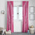 2025 Rugby Championship New Zealand Custom Window Curtain Poutama Motifs - Pink Out - Polynesian Pride