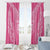 2025 Rugby Championship New Zealand Custom Window Curtain Poutama Motifs - Pink Out - Polynesian Pride