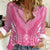 2025 Rugby Championship New Zealand Custom Women Casual Shirt Poutama Motifs - Pink Out - Polynesian Pride