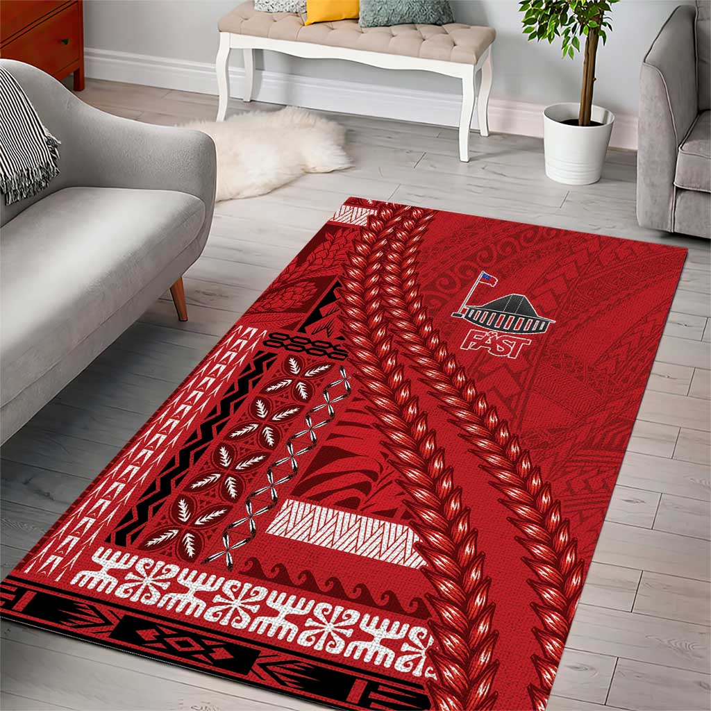 Samoa FAST Siapo Area Rug Tatau-Ulafala Vines - Polynesian Pride