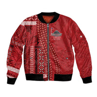 Samoa FAST Siapo Bomber Jacket Tatau-Ulafala Vines - Polynesian Pride