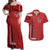 Samoa FAST Siapo Couples Matching Off Shoulder Maxi Dress and Hawaiian Shirt Tatau-Ulafala Vines - Polynesian Pride