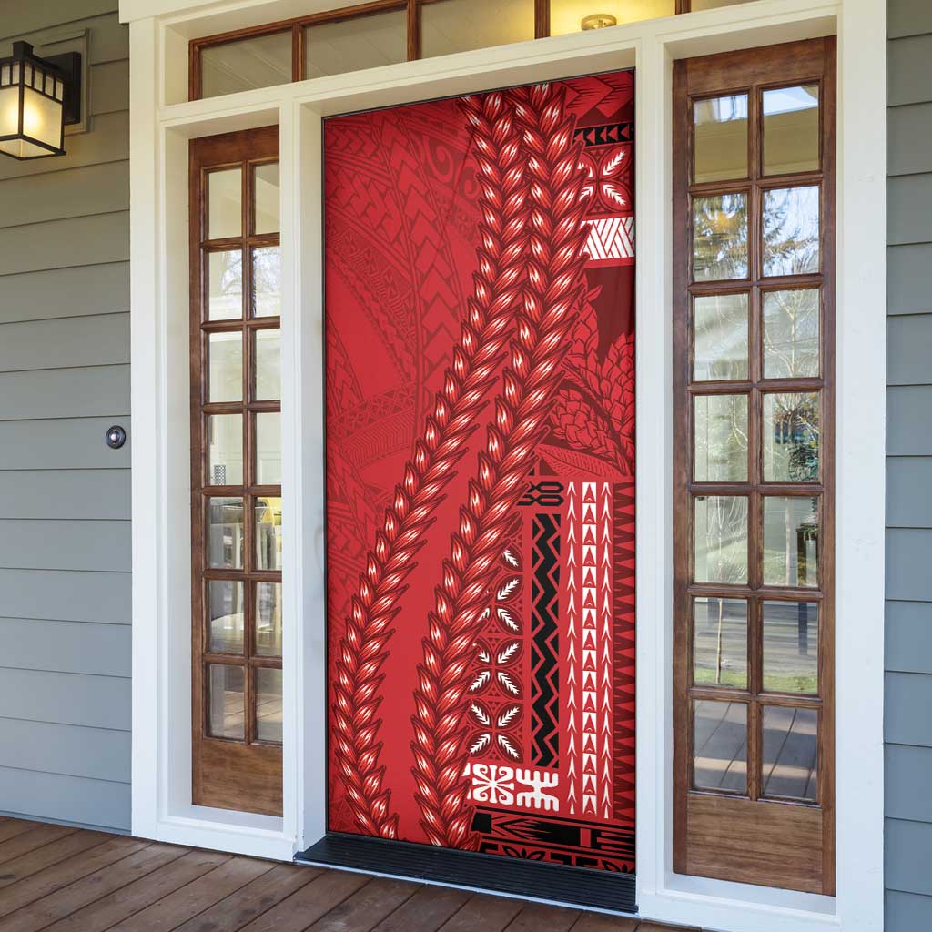 Samoa FAST Siapo Door Cover Tatau-Ulafala Vines - Polynesian Pride