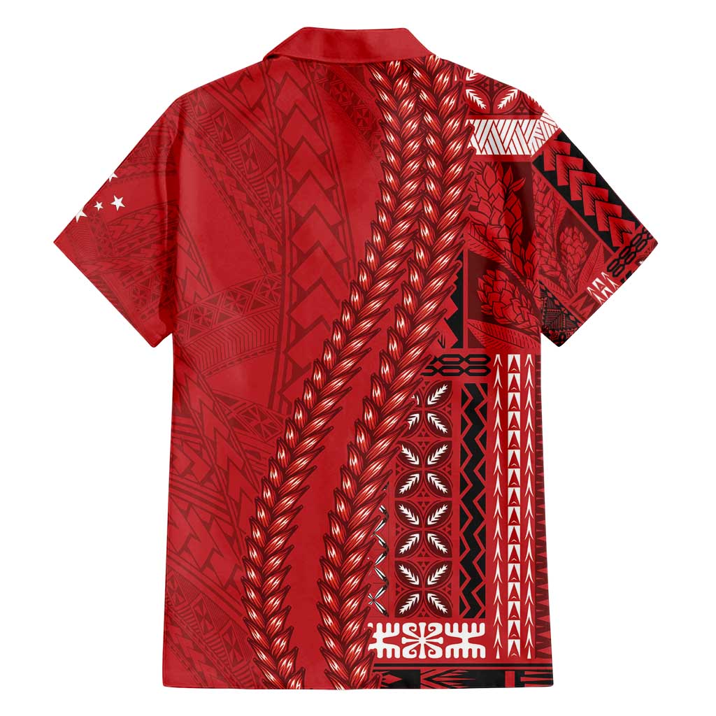 Samoa FAST Siapo Family Matching Long Sleeve Bodycon Dress and Hawaiian Shirt Tatau-Ulafala Vines - Polynesian Pride