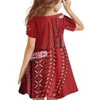 Samoa FAST Siapo Family Matching Off Shoulder Short Dress and Hawaiian Shirt Tatau-Ulafala Vines - Polynesian Pride