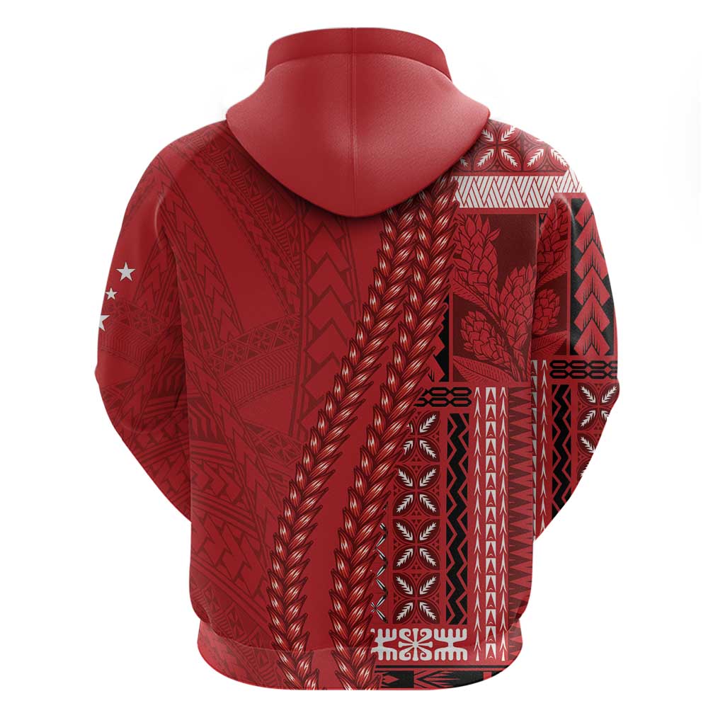 Samoa FAST Siapo Hoodie Tatau-Ulafala Vines - Polynesian Pride
