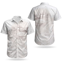 Samoa Lotu Tamaiti White Prayers Couples Matching Off Shoulder Maxi Dress and Hawaiian Shirt Floral Mamanu Siapo
