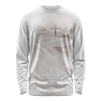 Samoa Lotu Tamaiti White Prayers Long Sleeve Shirt Floral Mamanu Siapo