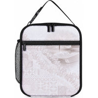 Samoa Lotu Tamaiti White Prayers Lunch Bag Floral Mamanu Siapo
