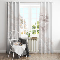 Samoa Lotu Tamaiti White Prayers Window Curtain Floral Mamanu Siapo
