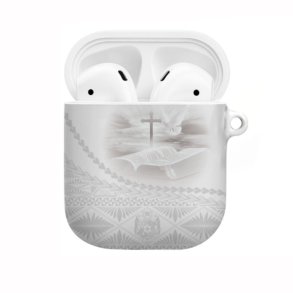 Tonga White Sunday Fakame AirPods Case Tokelaufeletoa Kupesi