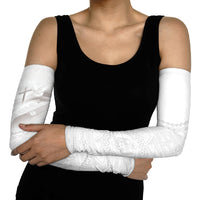 Tonga White Sunday Fakame Arm Sleeves Tokelaufeletoa Kupesi