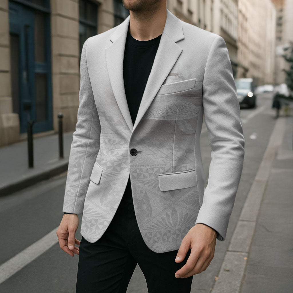 Tonga White Sunday Fakame Blazer Tokelaufeletoa Kupesi