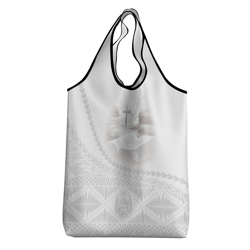 Tonga White Sunday Fakame Grocery Bag Tokelaufeletoa Kupesi
