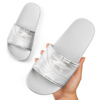 Tonga White Sunday Fakame Slide Sandals Tokelaufeletoa Kupesi