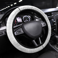 Tonga White Sunday Fakame Steering Wheel Cover Tokelaufeletoa Kupesi