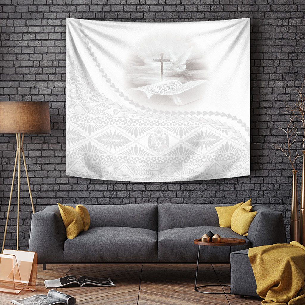 Tonga White Sunday Fakame Tapestry Tokelaufeletoa Kupesi