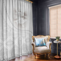 Tonga White Sunday Fakame Window Curtain Tokelaufeletoa Kupesi