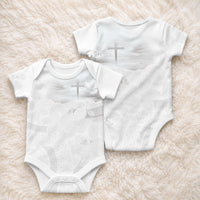 Niue White Sunday Tapu Fanau Baby Onesie Fiti Pua Mix Hiapo Tapa