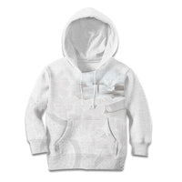 Niue White Sunday Tapu Fanau Kid Hoodie Fiti Pua Mix Hiapo Tapa LT7 Hoodie White - Polynesian Pride