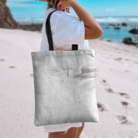 Niue White Sunday Tapu Fanau Tote Bag Fiti Pua Mix Hiapo Tapa
