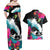 Hawaii Surfing Couples Matching Off Shoulder Maxi Dress and Hawaiian Shirt Triple Crown Rides The Waves LT7 - Polynesian Pride