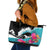 Hawaii Surfing Leather Tote Bag Triple Crown Rides The Waves LT7 Black - Polynesian Pride