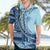 Samoa Siapo Mamanu Hawaiian Shirt Plumeria Navy Blue Motifs