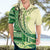 Samoa Siapo Mamanu Hawaiian Shirt Plumeria Emerald Motifs