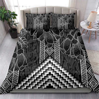 Aotearoa Taniko Pattern Bedding Set Poutama Mix Kowhai Flowers LT7 - Polynesian Pride
