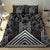 Aotearoa Taniko Pattern Bedding Set Poutama Mix Kowhai Flowers
