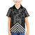 Aotearoa Taniko Pattern Family Matching Mermaid Dress and Hawaiian Shirt Poutama Mix Kowhai Flowers