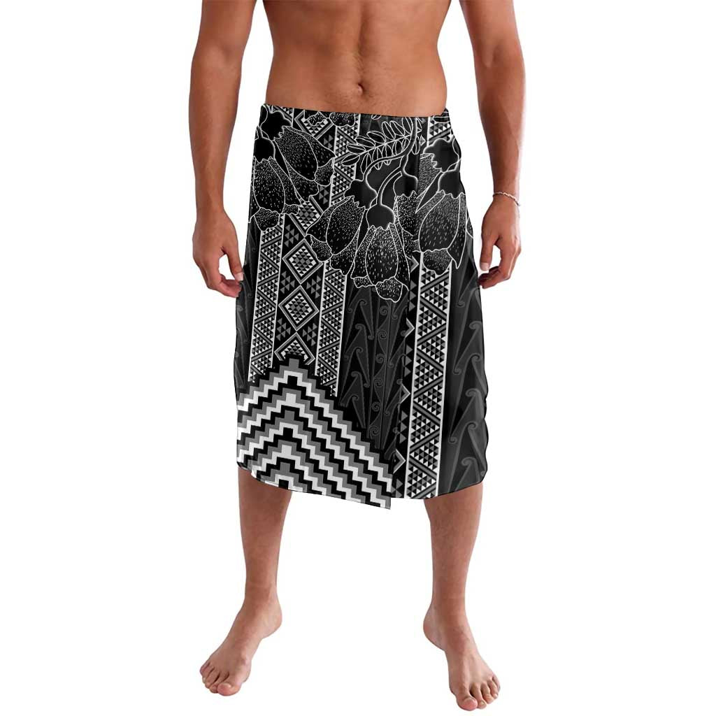 Aotearoa Taniko Pattern Lavalava Poutama Mix Kowhai Flowers