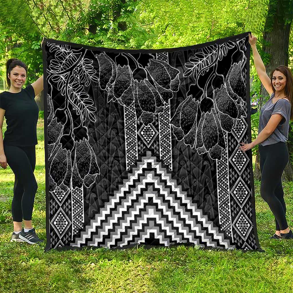 Aotearoa Taniko Pattern Quilt Poutama Mix Kowhai Flowers LT7 - Polynesian Pride