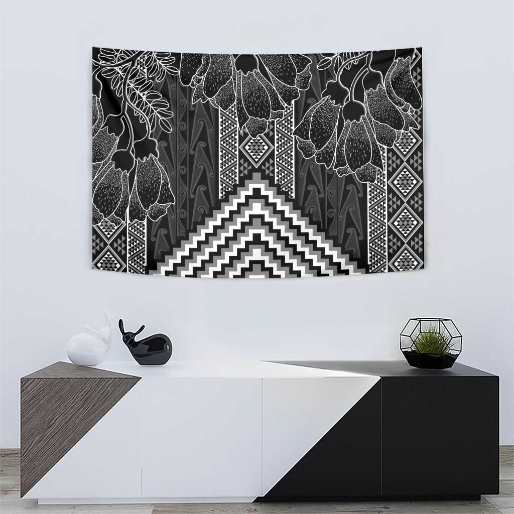 Aotearoa Taniko Pattern Tapestry Poutama Mix Kowhai Flowers