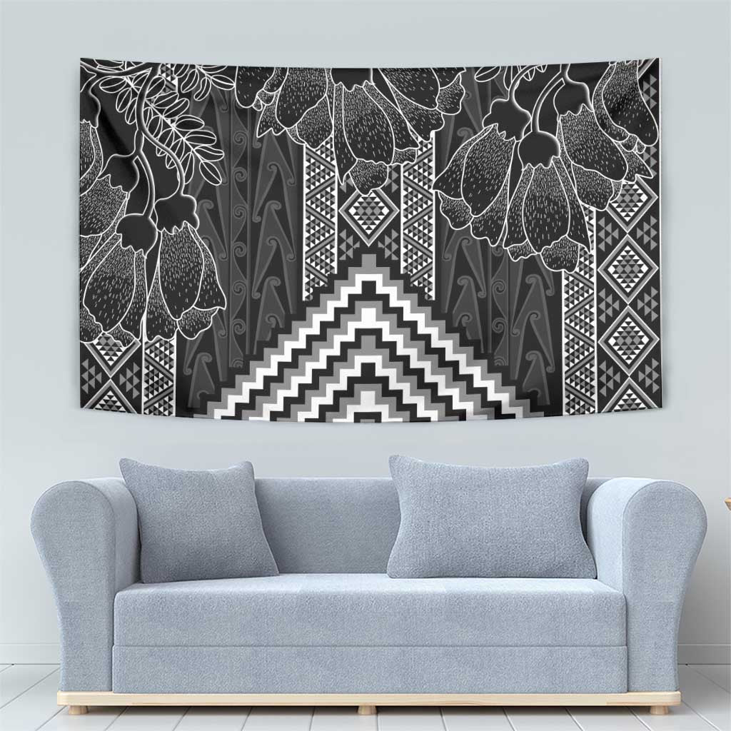 Aotearoa Taniko Pattern Tapestry Poutama Mix Kowhai Flowers