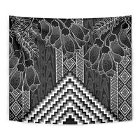 Aotearoa Taniko Pattern Tapestry Poutama Mix Kowhai Flowers