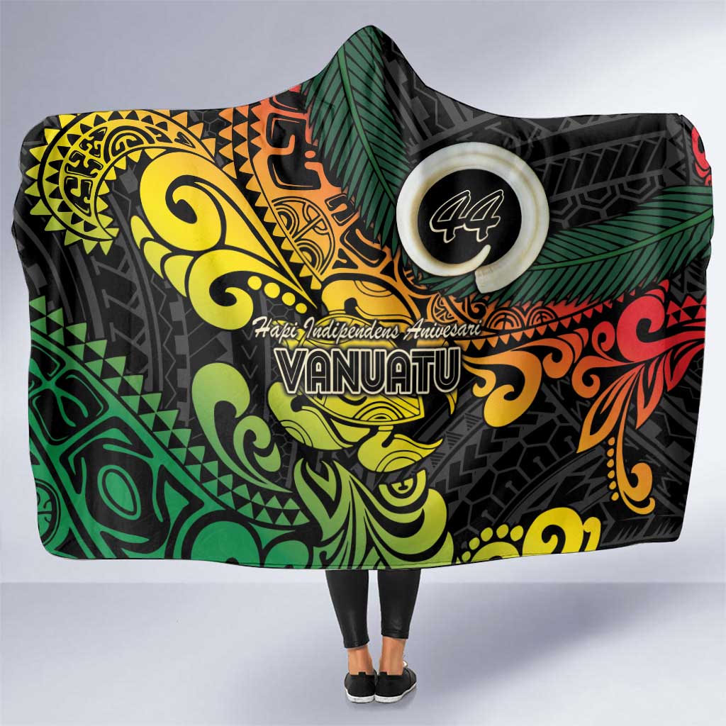 Vanuatu 44 Yia Indipendens Anivesari Hooded Blanket Curve Style