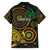 Vanuatu Personalized Aboriginal Arts Family Matching Long Sleeve Bodycon Dress and Hawaiian Shirt Turtle and Iguana Special - Polynesian Pride