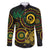 Vanuatu Personalized Aboriginal Arts Family Matching Long Sleeve Bodycon Dress and Hawaiian Shirt Turtle and Iguana Special - Polynesian Pride