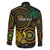 Vanuatu Personalized Aboriginal Arts Family Matching Long Sleeve Bodycon Dress and Hawaiian Shirt Turtle and Iguana Special - Polynesian Pride