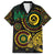 Vanuatu Personalized Aboriginal Arts Family Matching Short Sleeve Bodycon Dress and Hawaiian Shirt Turtle and Iguana Special - Polynesian Pride