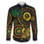 Vanuatu Personalized Aboriginal Arts Family Matching Short Sleeve Bodycon Dress and Hawaiian Shirt Turtle and Iguana Special - Polynesian Pride