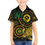 Vanuatu Personalized Aboriginal Arts Family Matching Short Sleeve Bodycon Dress and Hawaiian Shirt Turtle and Iguana Special - Polynesian Pride