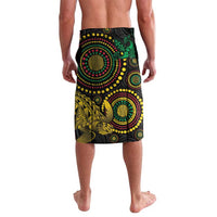 Vanuatu Personalized Aboriginal Arts Lavalava Turtle and Iguana Special - Polynesian Pride
