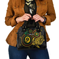 Vanuatu Personalized Aboriginal Arts Shoulder Handbag Turtle and Iguana Special - Polynesian Pride