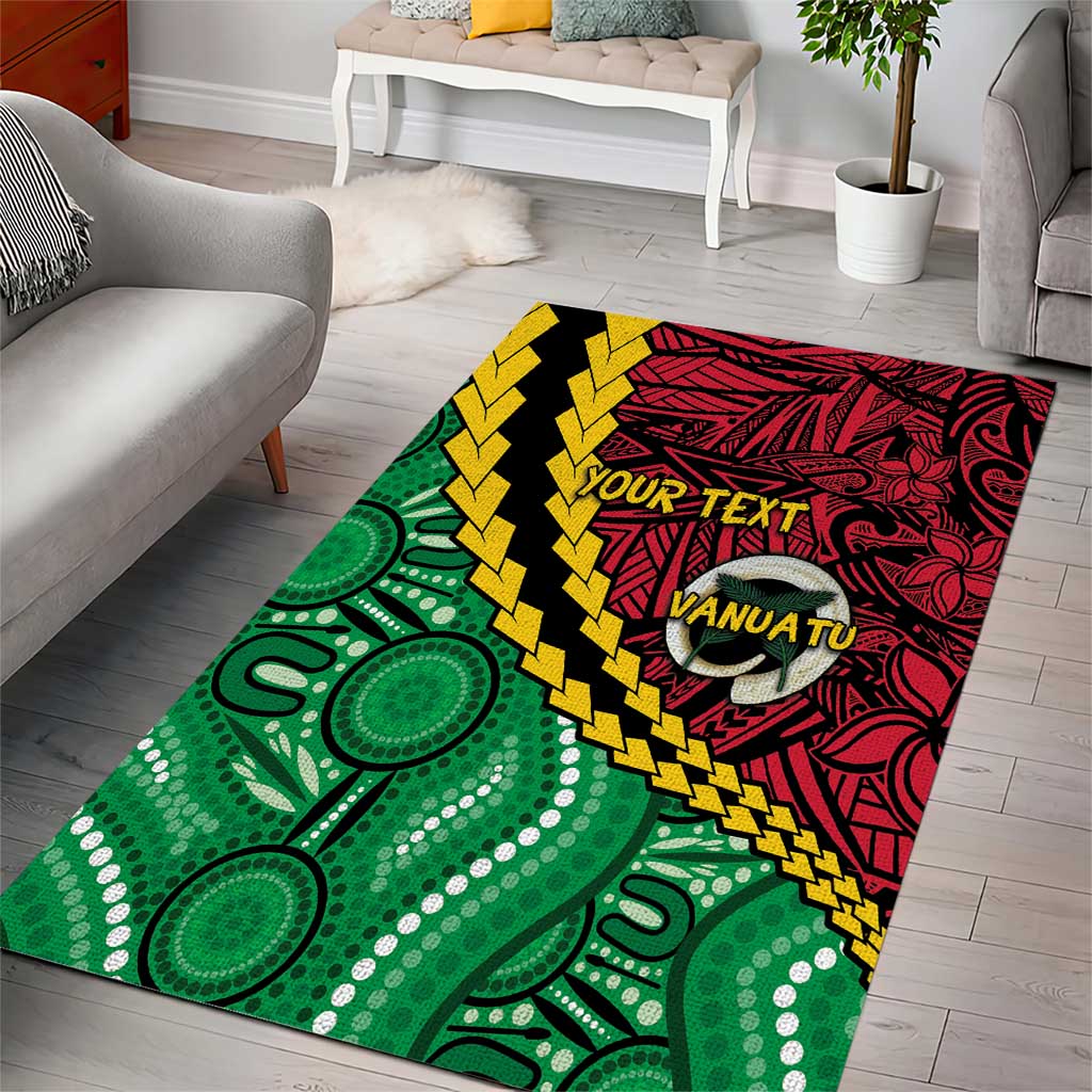 Vanuatu Personalized Tribal Area Rug Aboriginal Inspired Mix Style - Polynesian Pride