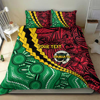 Vanuatu Personalized Tribal Bedding Set Aboriginal Inspired Mix Style - Polynesian Pride