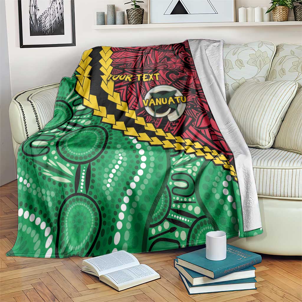 Vanuatu Personalized Tribal Blanket Aboriginal Inspired Mix Style - Polynesian Pride